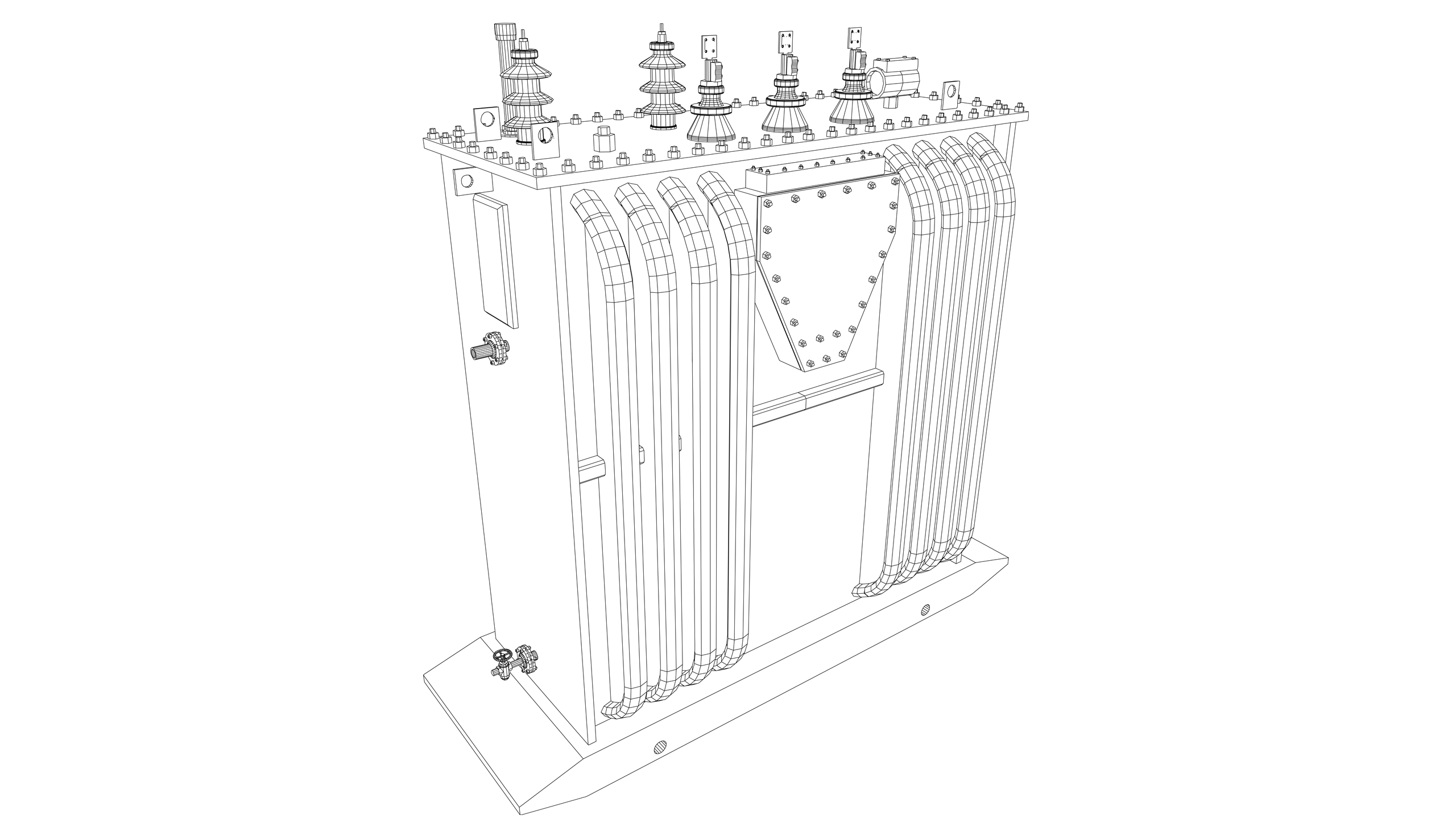Vector Image: Electrical Power Transformer