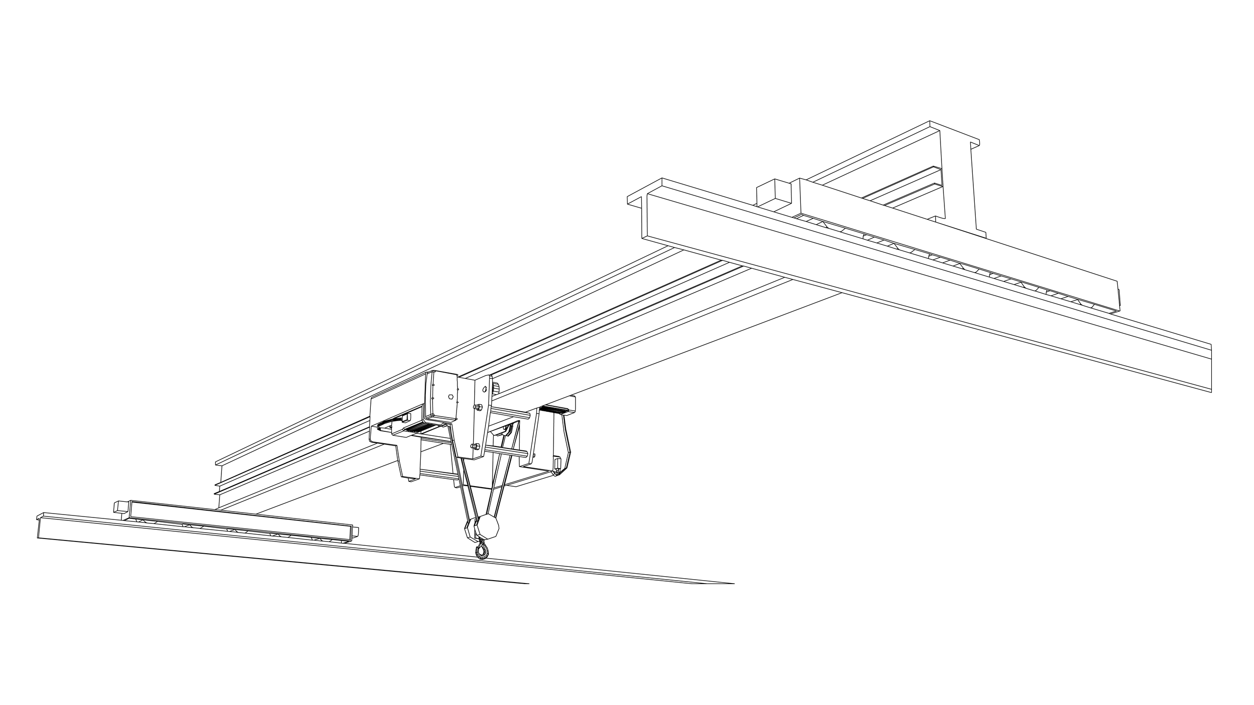 Vector Image: Overhead Travelling Crane (Electric)