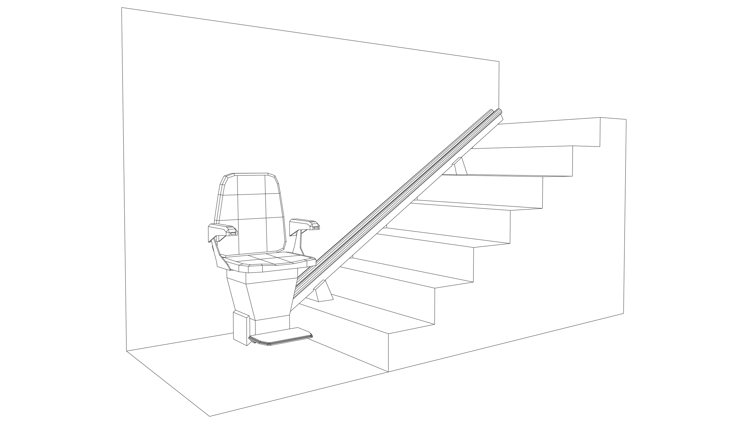 Vector image: Stairlift