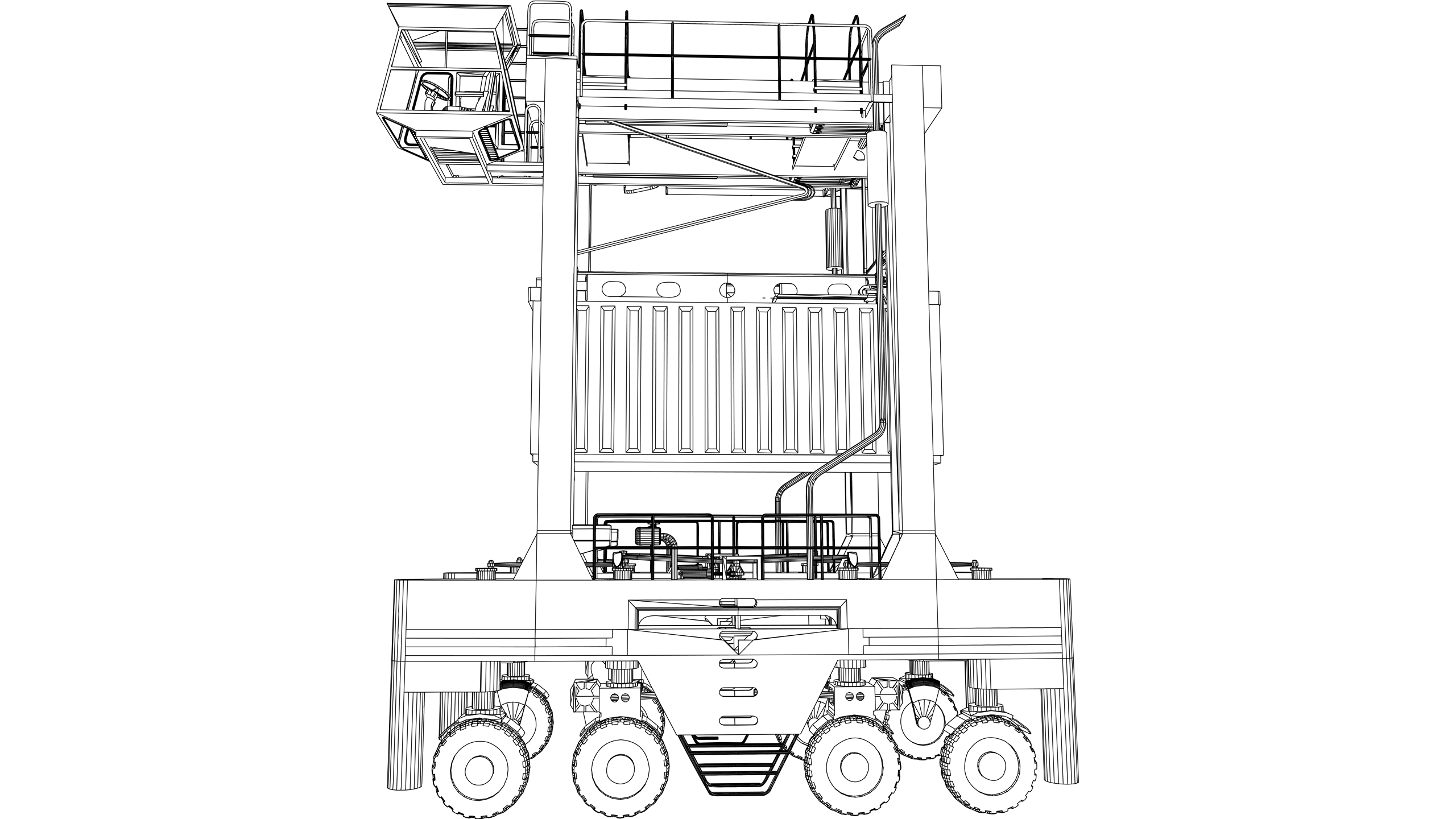 Vector image: Straddle Carrier